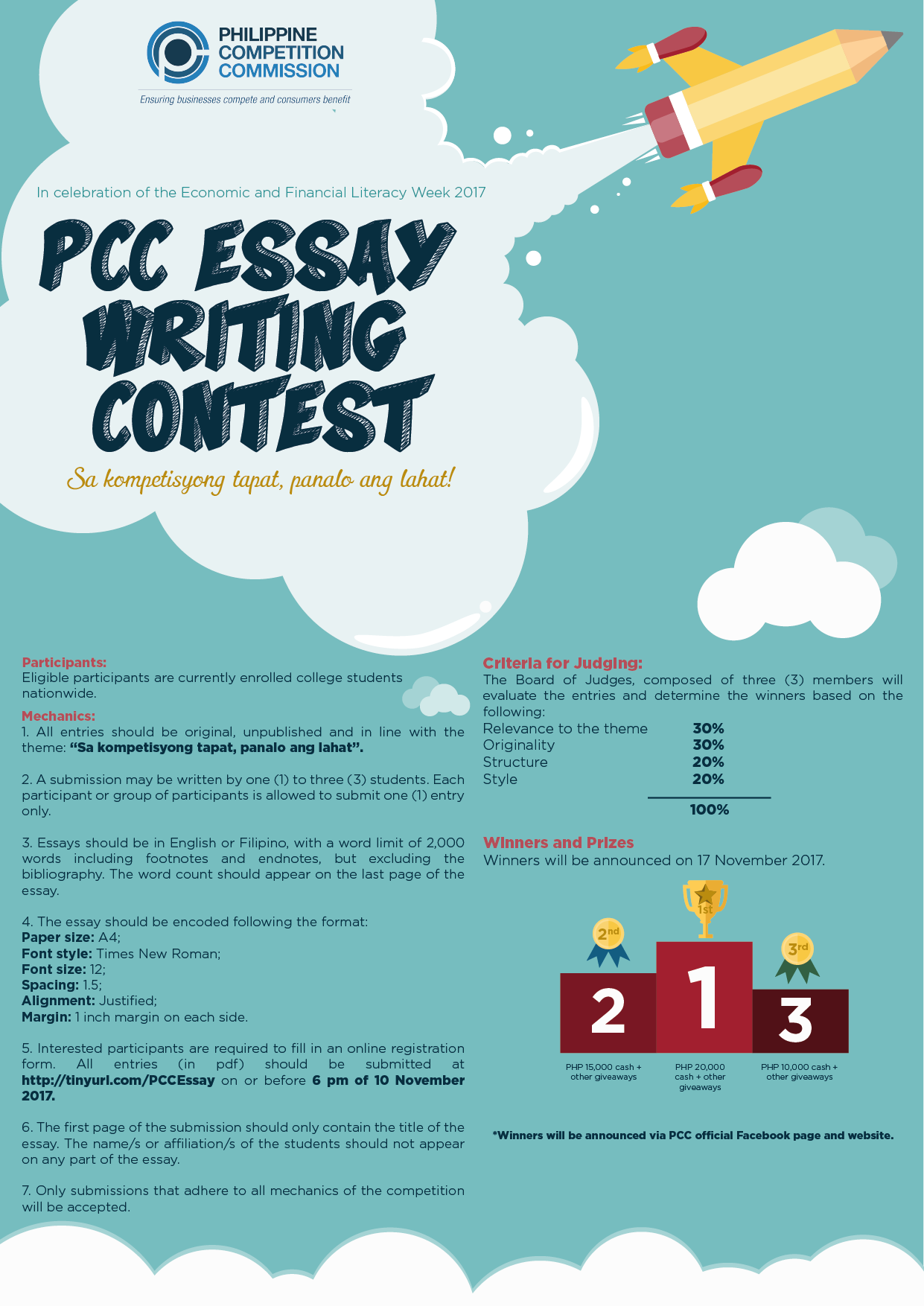 essay writing contest poster